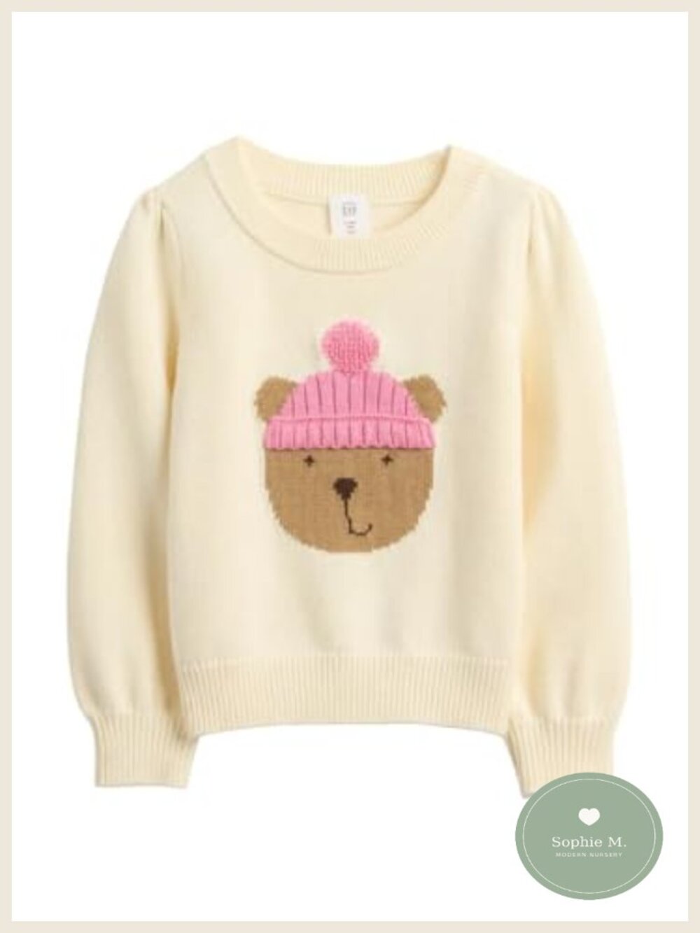GAP Baby Girls Cotton Crewneck Sweater Long Sleeve Pullover Knit